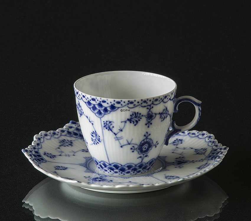 Musselmalet, Vollspitze, Espressotasse, Royal Copenhagen Nr. 1037