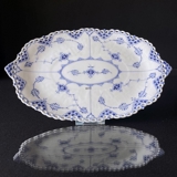 Musselmalet Vollspitze, ovale Flach Servierplatte 35 cm, Royal Copenhagen Nr. 1/1060