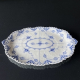 Musselmalet Vollspitze, ovale Flach Servierplatte 35 cm, Royal Copenhagen Nr. 1/1060