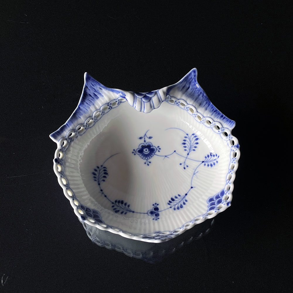 Musselmalet, Vollspitze, ovale Schale 20 cm, Royal Copenhagen Nr. 1075