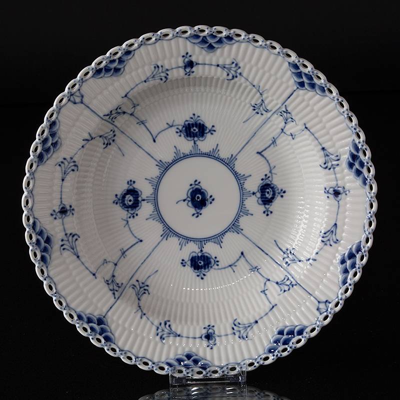 Musselmalet, Vollspitze, Suppenteller 25 cm, Royal Copenhagen Nr. 1078
