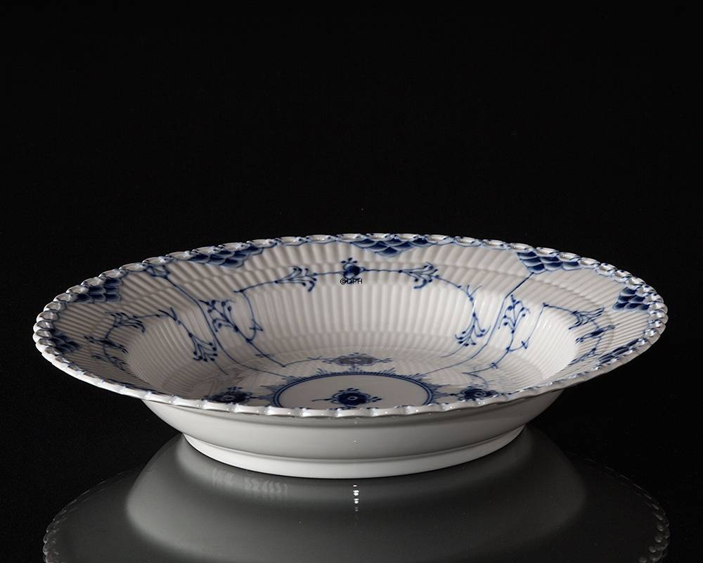 Musselmalet, Vollspitze, Suppenteller 25 cm, Royal Copenhagen Nr. 1078