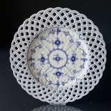 Musselmalet Vollspitze, Teller mit durchbrochener Bordüre, Royal Copenhagen Nr. 1/1097