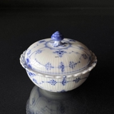 Musselmalet Vollspitze, seltene Bonbonniere mit Deckel, Royal Copenhagen Nr. 1/1101