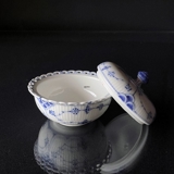 Musselmalet Vollspitze, seltene Bonbonniere mit Deckel, Royal Copenhagen Nr. 1/1101