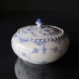 Musselmalet Vollspitze, seltene Bonbonniere mit Deckel, Royal Copenhagen Nr. 1/1188