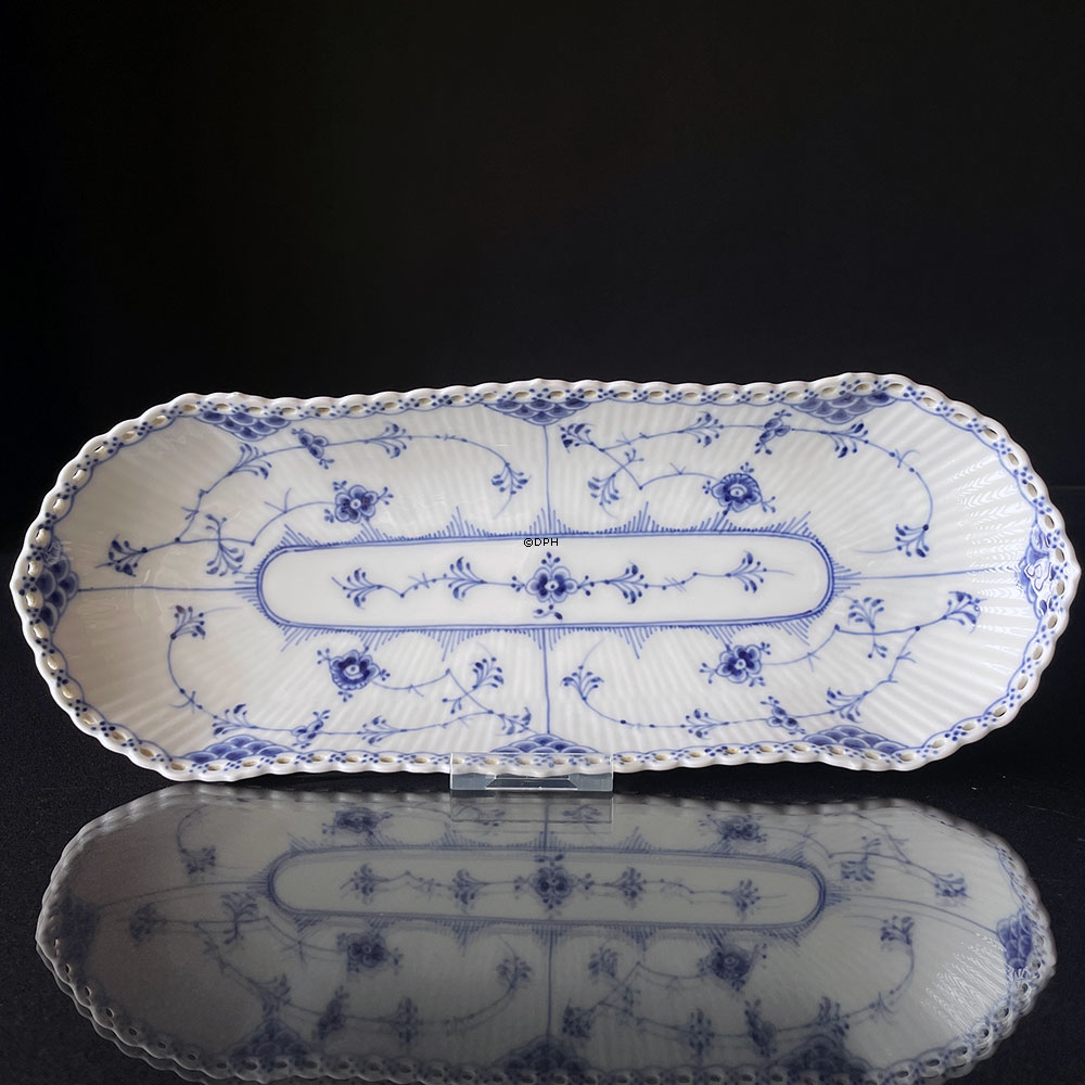 Musselmalet Vollspitze, Rechteckiges Tablett Nr. 1/1194, Royal Copenhagen 37 cm