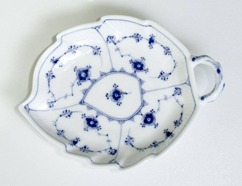 Musselmalet Gerippt, blattförmige Schale Nr. 143, klein 19cm