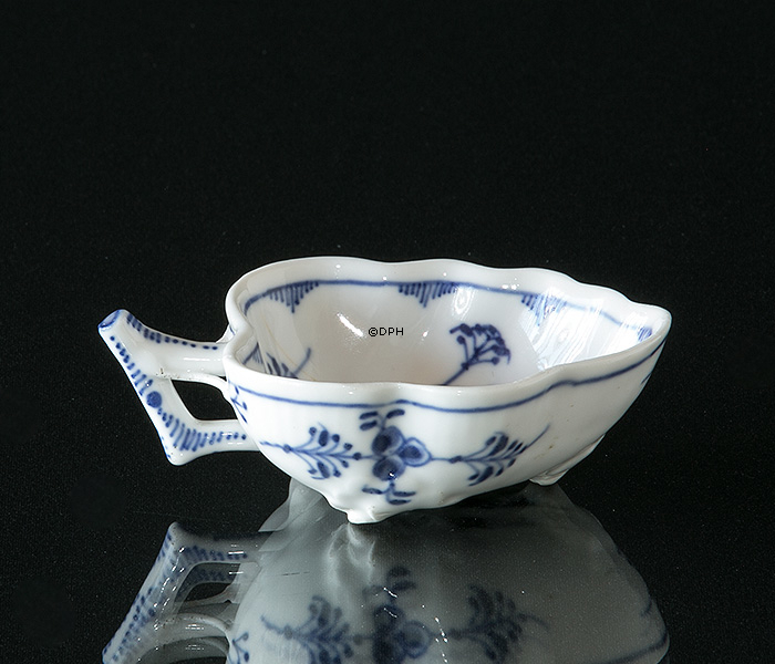 Musselmalet Gerippt Blattförmige Schale 10 cm, Royal Copenhagen no. 148