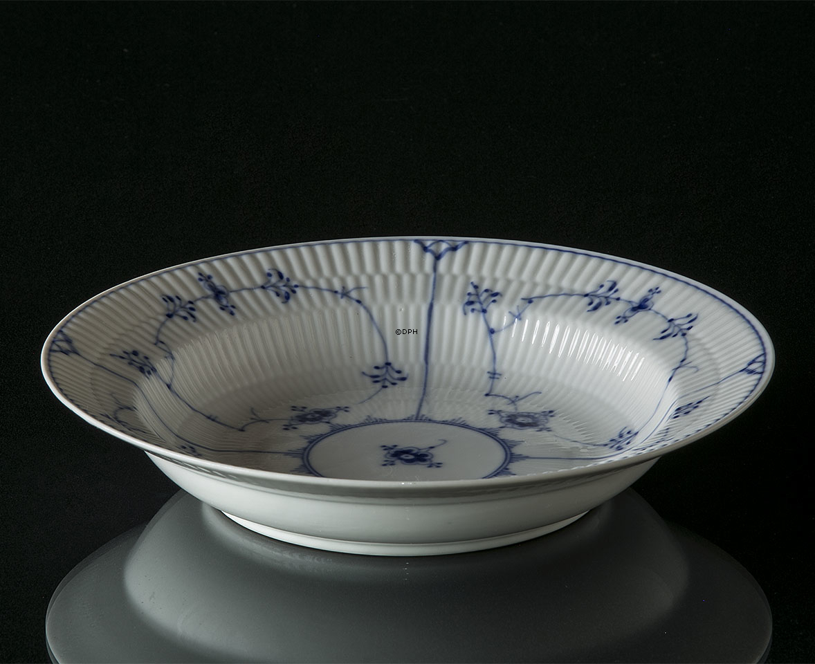 Musselmalet Gerippt, Suppenteller 25cm, Royal Copenhagen Nr. 165