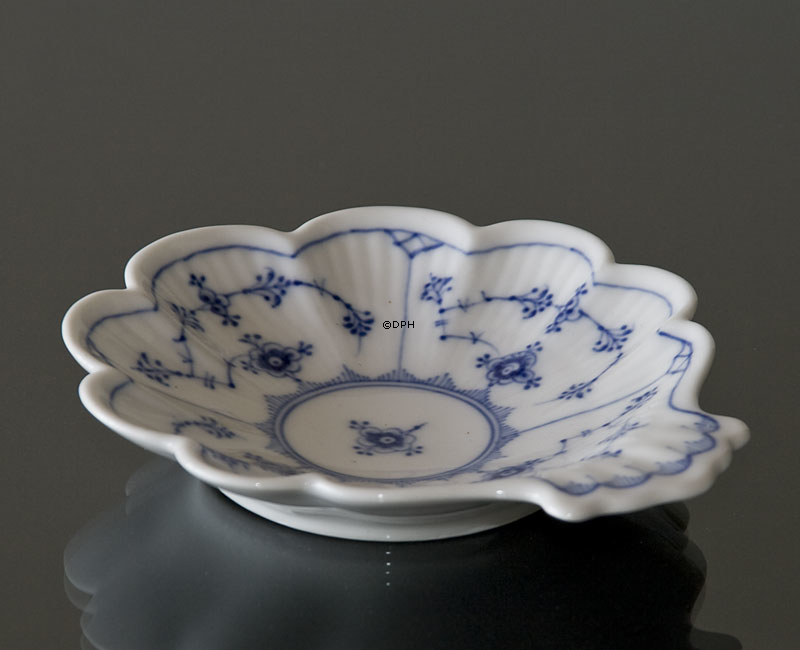 Musselmalet, Gerippt, runde Schüssel 11cm, Royal Copenhagen Nr. 2013