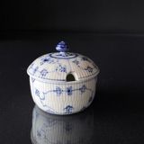 Musselmalet Gerippt, kleine Dose mit Deckeldose, Royal Copenhagen Nr. 1-2249