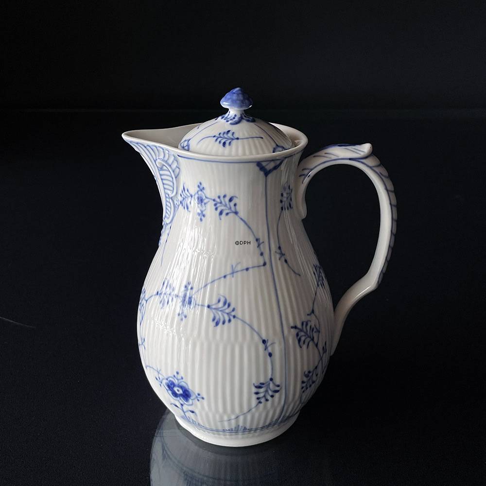 Musselmalet Gerippt, Kanne Nr. 1-30, Royal Copenhagen Sehr selten (hat eine kleine Absplitterung am Boden)