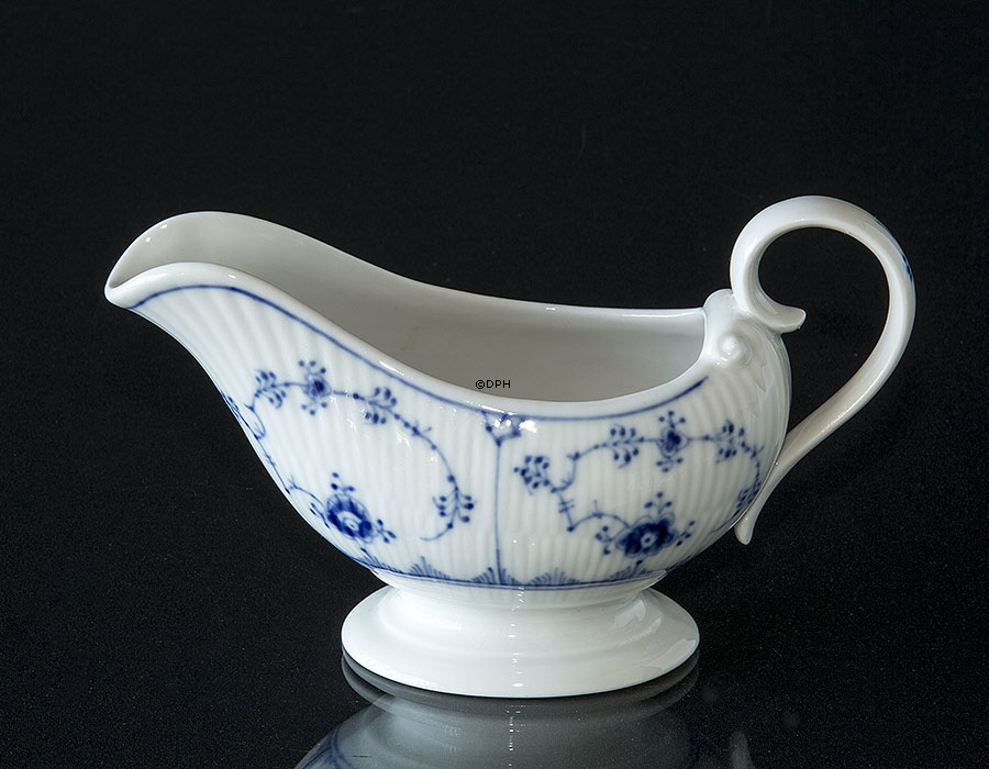 Musselmalet Gerippt, Sauciere, Royal Copenhagen Nr. 308