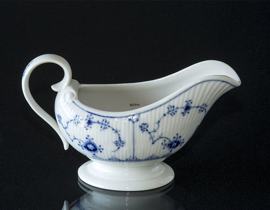 Musselmalet Gerippt, Sauciere, Royal Copenhagen Nr. 308