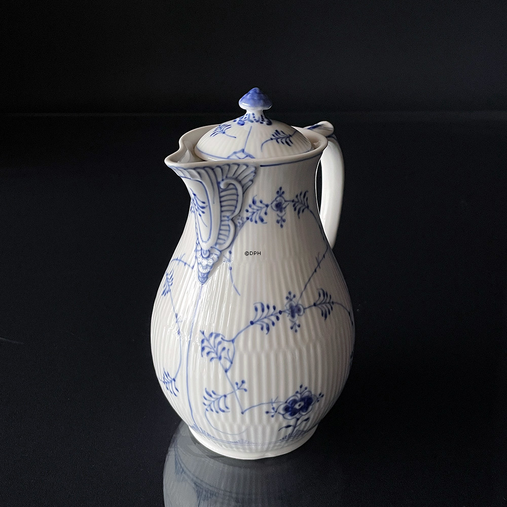 Musselmalet Gerippt, Kanne Nr. 1-30, Royal Copenhagen Sehr selten (hat eine kleine Absplitterung am Boden)