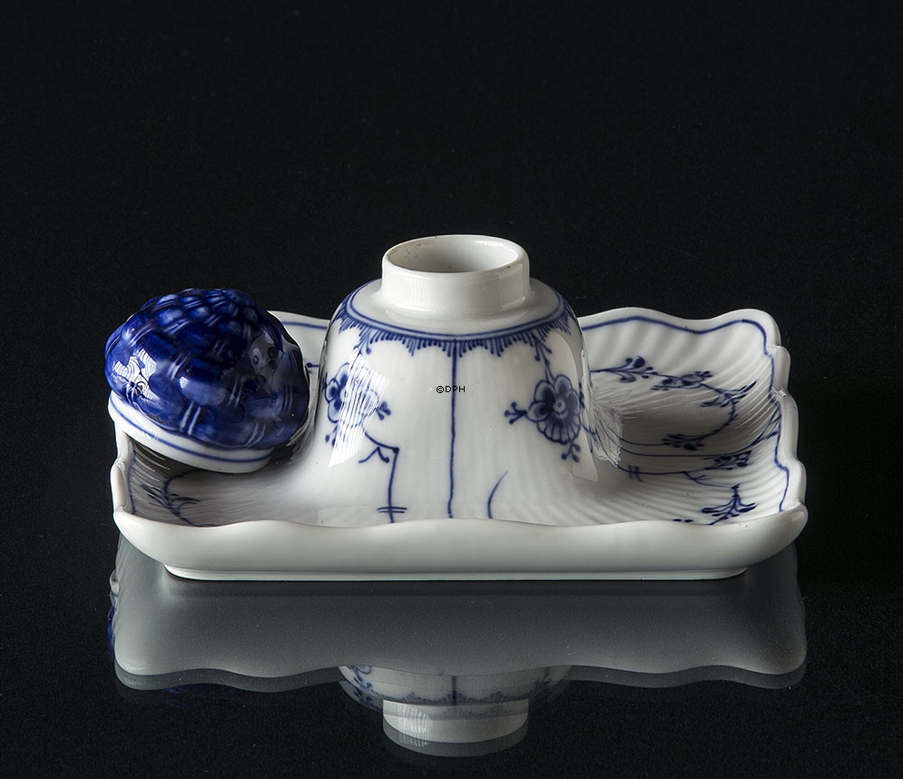 Musselmalet Gerippt Tintehalter 15cm, Royal Copenhagen Nr. 475