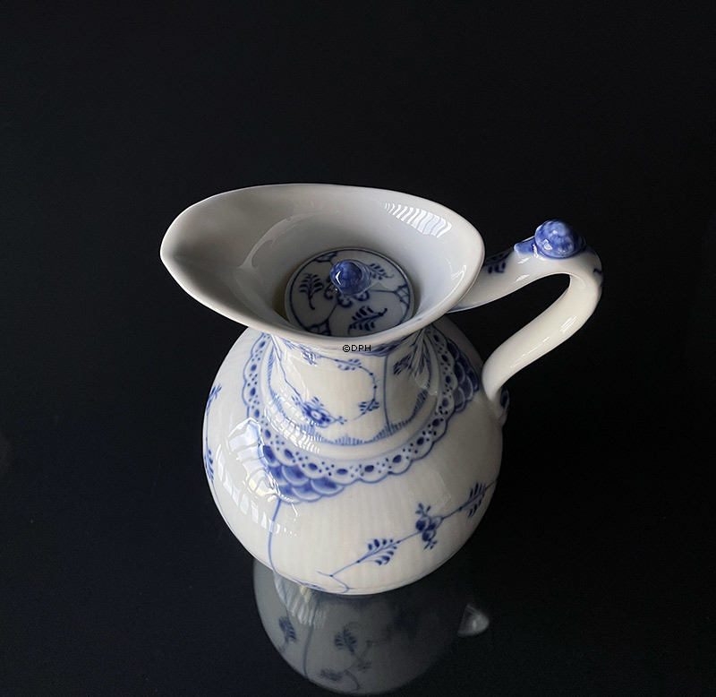 Musselmalet Halbspitze, Schokolade kanne MIT Deckel, Royal Copenhagen Nr. 722