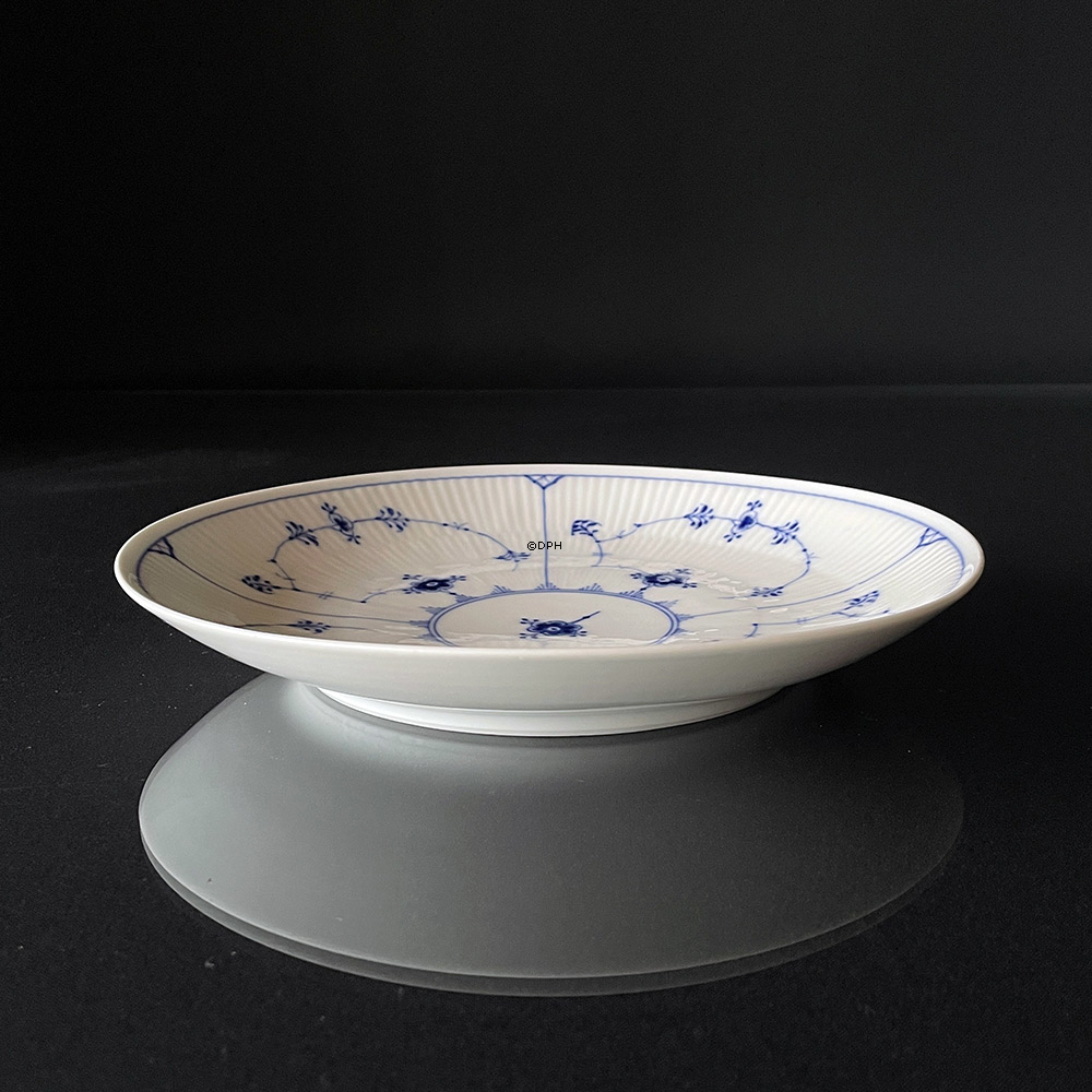 Musselmalet Gerippt, runde Platte Nr. 1/9, Royal Copenhagen 27cm
