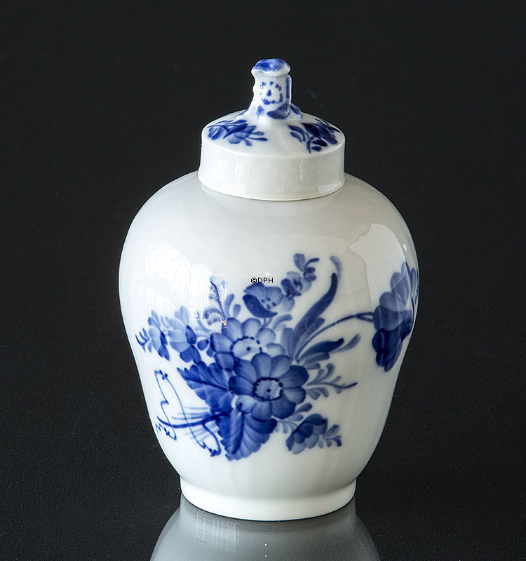 Blaue Blume, geschweift, Teedose Royal Copenhagen Nr. 1684