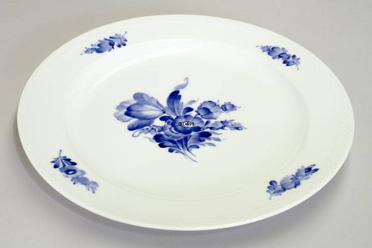 Blaue Blume, glatt, runde Schale Nr. 10/8012,  ø34cm, Royal Copenhagen