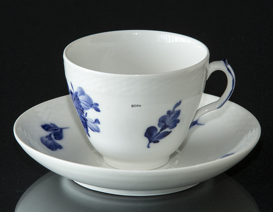 Blaue Blume, glatt, Kaffeetasse und Untertasse Nr. 10/8041, Groß, Royal Copenhagen