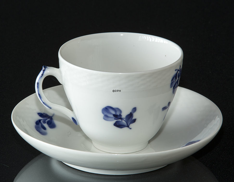 Blaue Blume, glatt, Kaffeetasse und Untertasse Nr. 10/8041, Groß, Royal Copenhagen