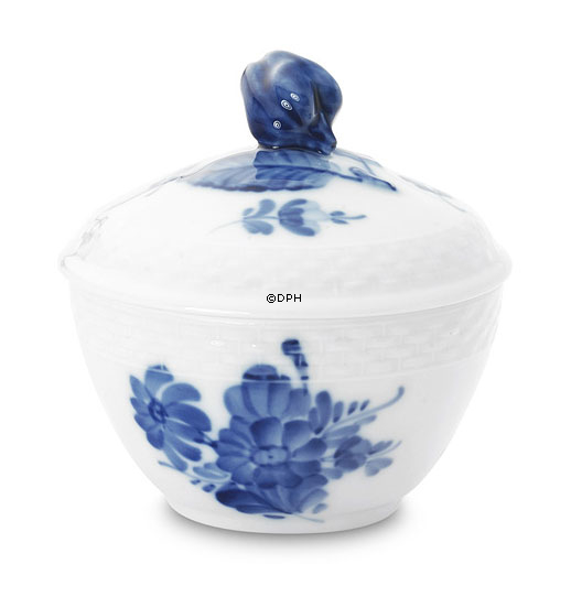 Blaue Blume, glatt, Zuckerdose Nr. 10/8062, Royal Copenhagen