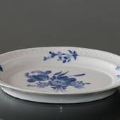 Blaue Blume, glatt, Ovale Servierplatte 20 cm (1889-1922), Royal Copenhagen