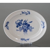 Blaue Blume, glatt, Ovale Servierplatte Nr. 10/8065, 20 cm, Royal Copenhagen