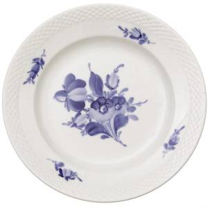 Blaue Blume, glatt, Kuchenteller ø27cm | Nr. 10-8091 | DPH Trading