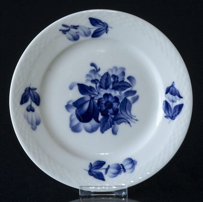 Blaue Blume glatt, flache Kuchenplatte Ø15cm Nr. 10/8098, Royal Copenhagen