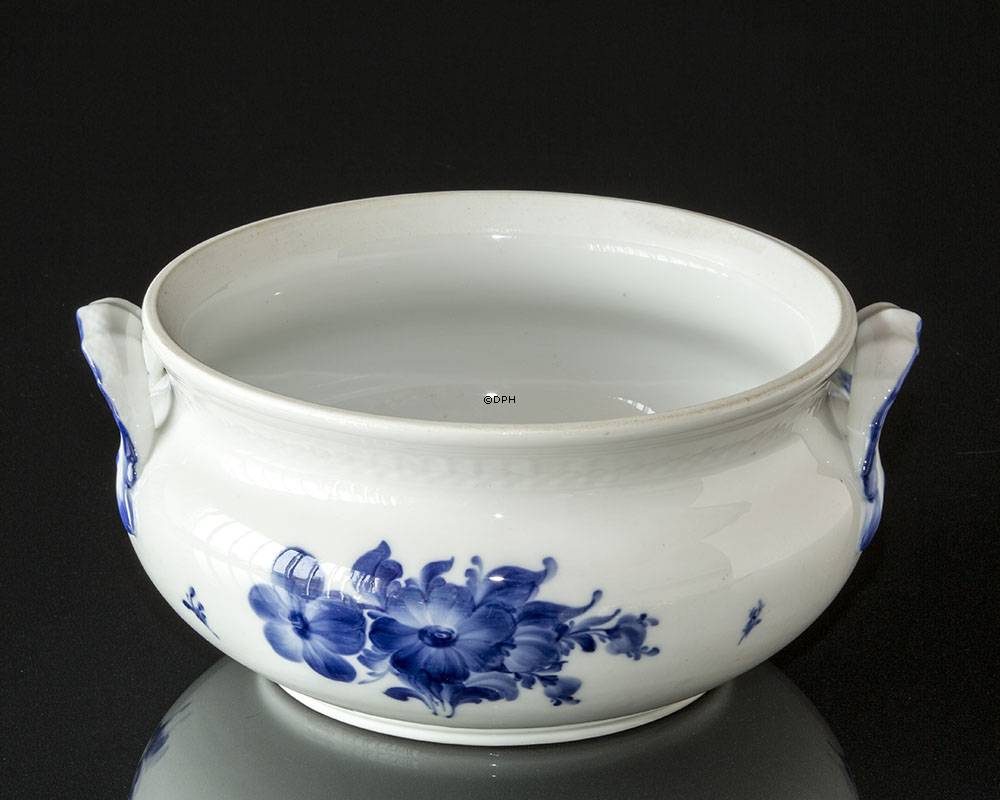 Blaue Blume, glatt, Suppenterrine Nr. 10/8112 - Gross OHNE Deckel, Royal Copenhagen