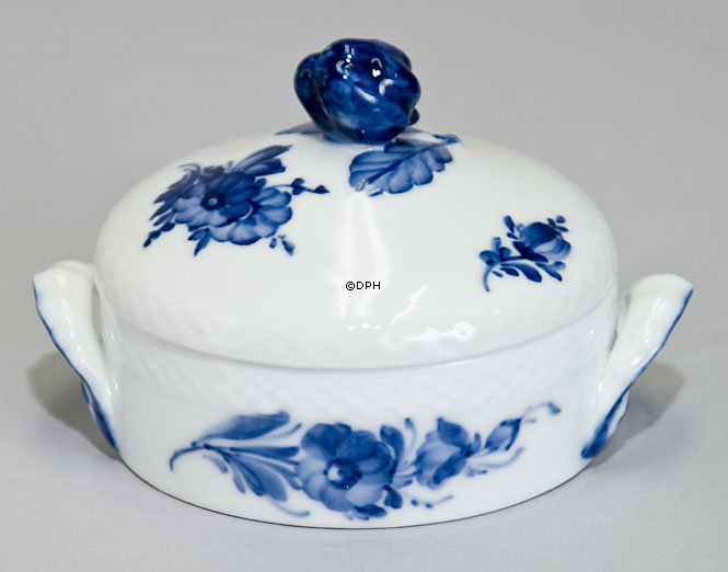 Blaue Blume, glatt, Butterdose Nr. 10/8139, Royal Copenhagen