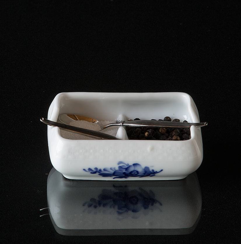 Blaue Blume, glatt, Salz- und Pfefferfass Nr. 10/8150, Royal Copenhagen