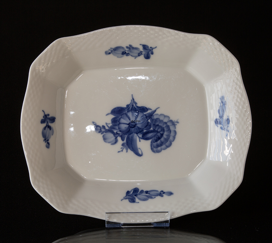 Blaue Blume, Glatt Brottablett Nr. 10/8175, Royal Copenhagen ø27cm