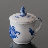 Blaue Blume glatt, Senfglas mit Deckel Nr. 10/8205, Royal Copenhagen