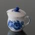 Blaue Blume glatt, Senfglas mit Deckel | Nr. 10-8211 | Alt. 1107198 | DPH Trading