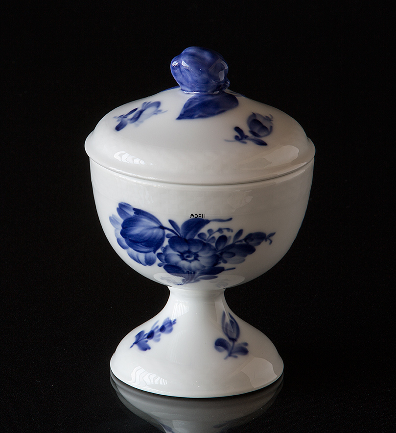 Blaue Blume, glatt, Marmeladenglas mit Deckel Nr. 10/8241, Royal Copenhagen