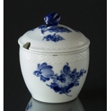 Blaue Blume, glatt, Marmeladekrug mit Deckel Nr. 10/8250, Royal Copenhagen