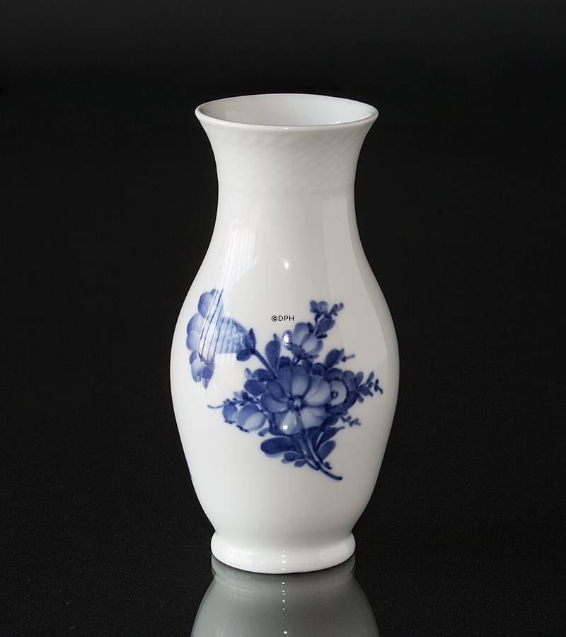 Blaue Blume, glatt Vase Nr. 10/8263, 18cm, Royal Copenhagen