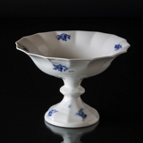 Blaue Blume, eckig, Salatschüssel auf hohem Fuß Nr. 10/8531, ø24cm, Royal Copenhagen