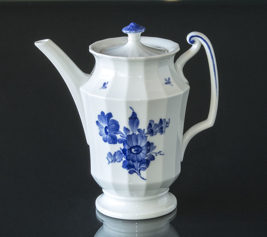 Blaue Blume, eckig, Kaffeekanne, klein Nr. 10/8565, Royal Copenhagen