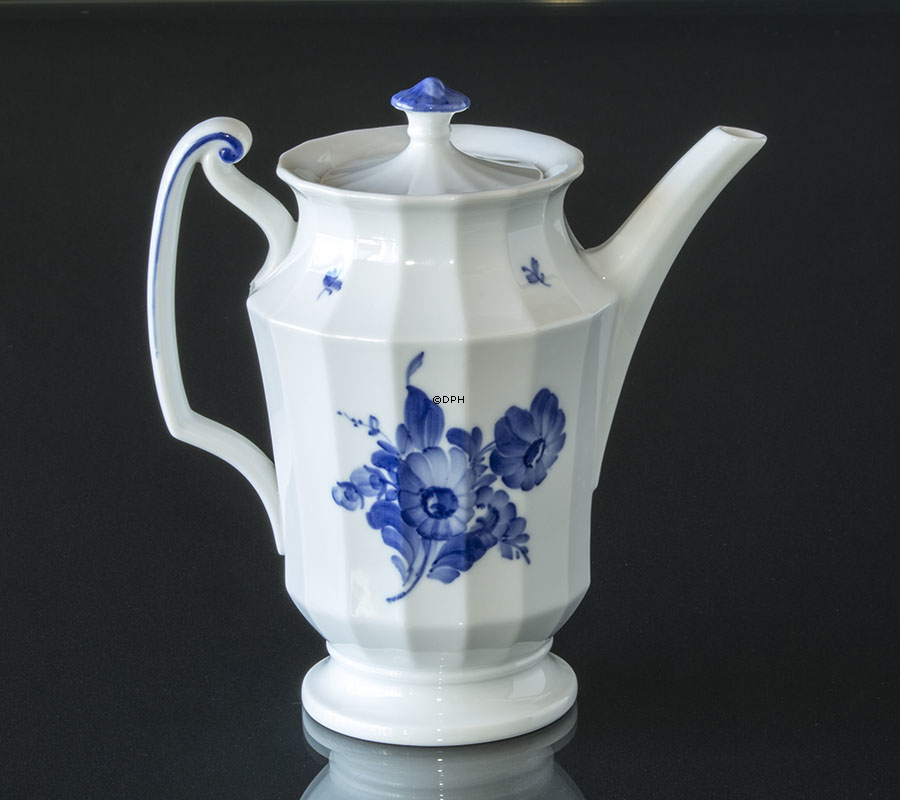 Blaue Blume, eckig, Kaffeekanne, klein Nr. 10/8565, Royal Copenhagen