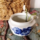 Blaue Blume, eckig, Vase Nr. 10/8617, Royal Copenhagen