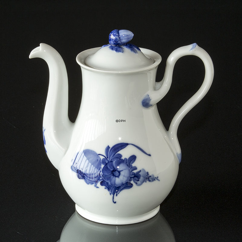 Blaue Blumen Kaffeekanne Nr. 10/8706, Selten, Royal Copenhagen