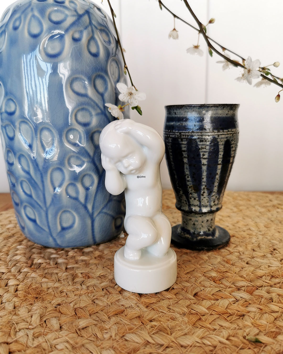 Kopfschmerz die vier Schmerzen, weiße Bing & Gröndahl Figur Nr. 2206 oder 453