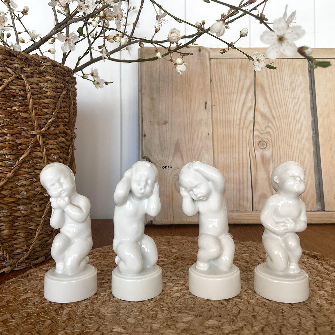 Zahnschmerz die vier Schmerzen, weiße Bing & Gröndahl Figur Nr. 2207 oder 454