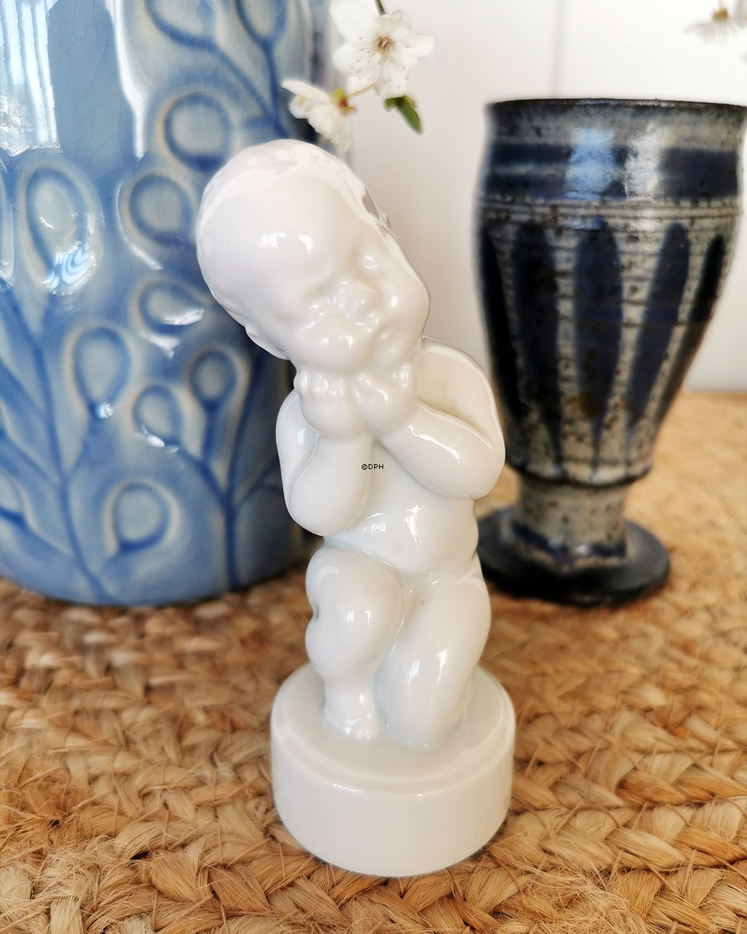 Zahnschmerz die vier Schmerzen, weiße Bing & Gröndahl Figur Nr. 2207 oder 454