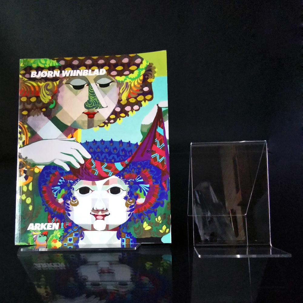 Buchstütze aus starkem glasklarem Acryl (3 mm), Höhe 24 cm (groß)